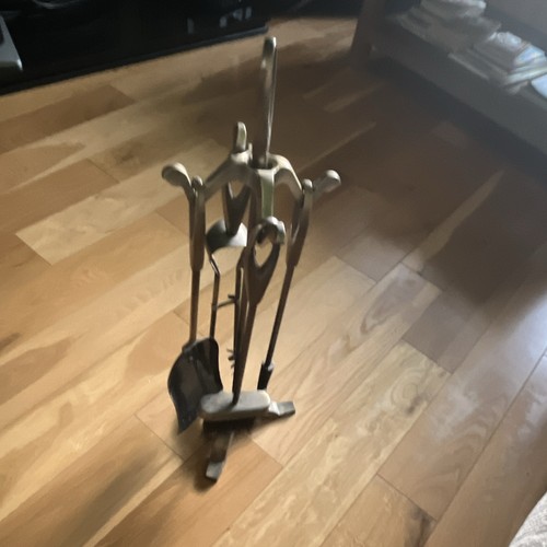 Brass metal fireplace - metal,