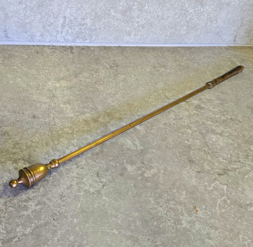 Vintage solid brass fireplace - ,
