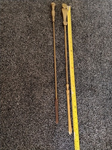 Vintage brass fireplace pokers - brass,