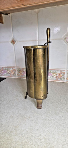 Antique footed brass - antique,