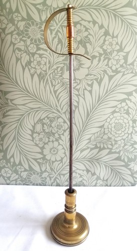 Victorian weighted brass poker - victorian,