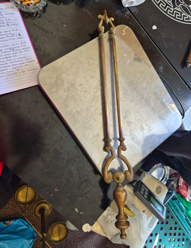 Brass metal fireplace - metal,