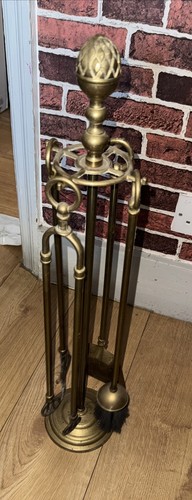 Vintage brass fire - brass,