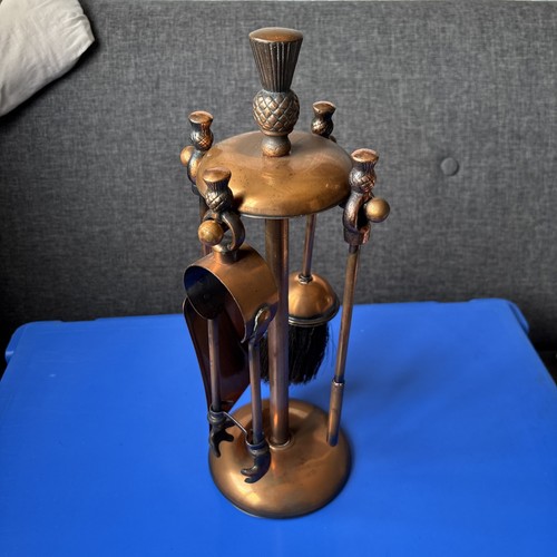 Vintage brass fireplace