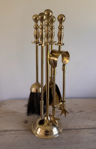 Brass companion set fireside - companion,