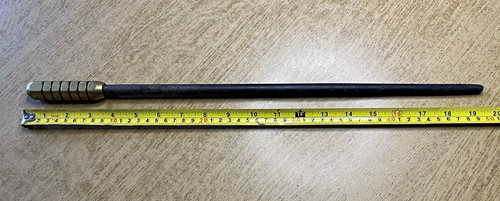 Antique fireplace fire poker - fireplace,
