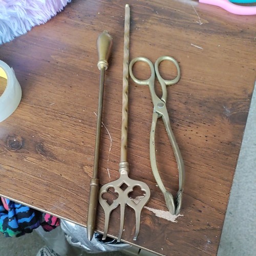 Brass toasting fork poker - poker, &