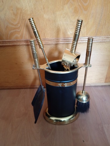 Brass companion set stove - companion,