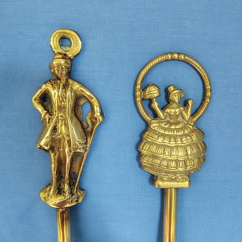 Vintage brass toasting - vintage, fork