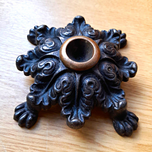 Cast iron brass poker - cast,