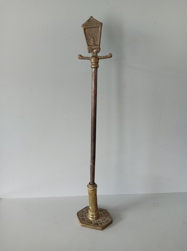 Antique brass poker - antique, side