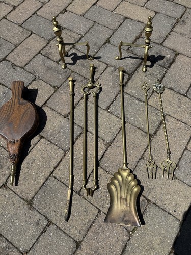 C1860 antique solid - solid, brass