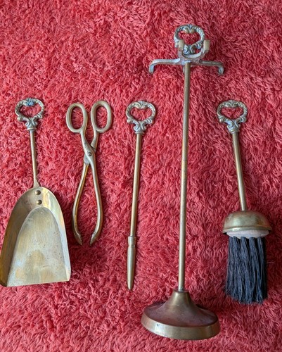 Brass companion set stand - brass,