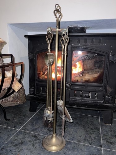 Fireside companion set brass - fireside,