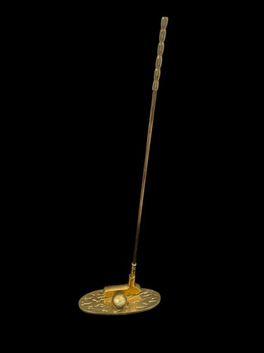 Vintage brass golf themed fire - brass,