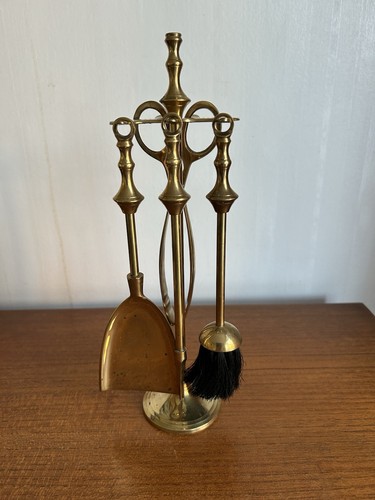 Small vintage brass - small, fireside