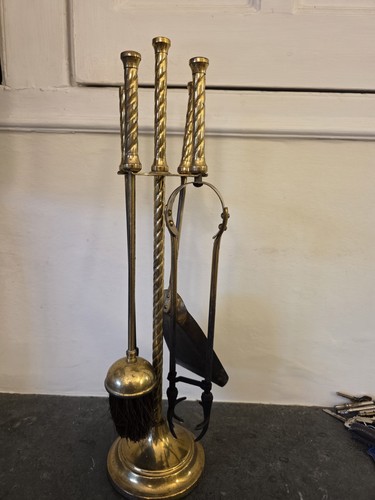Fireside companion set brass - fireside,