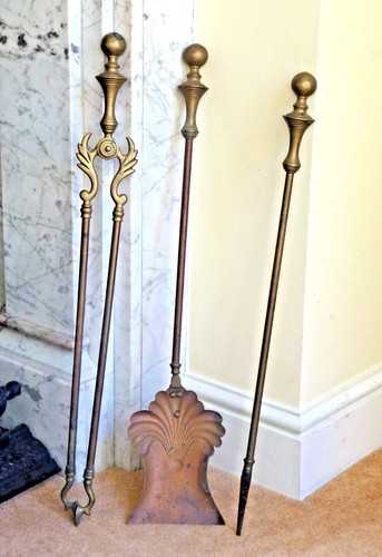 Brass companion set fire - brass,