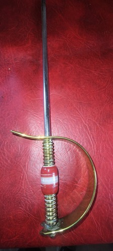 Antique brass handle fire - brass,