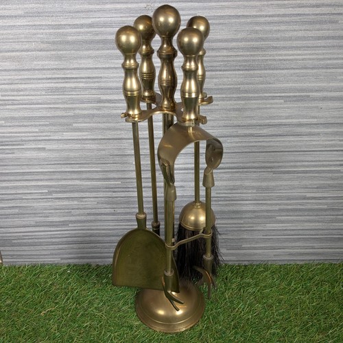 Brass fireside companion - set,