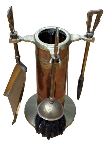Antique brass and copper - , fire